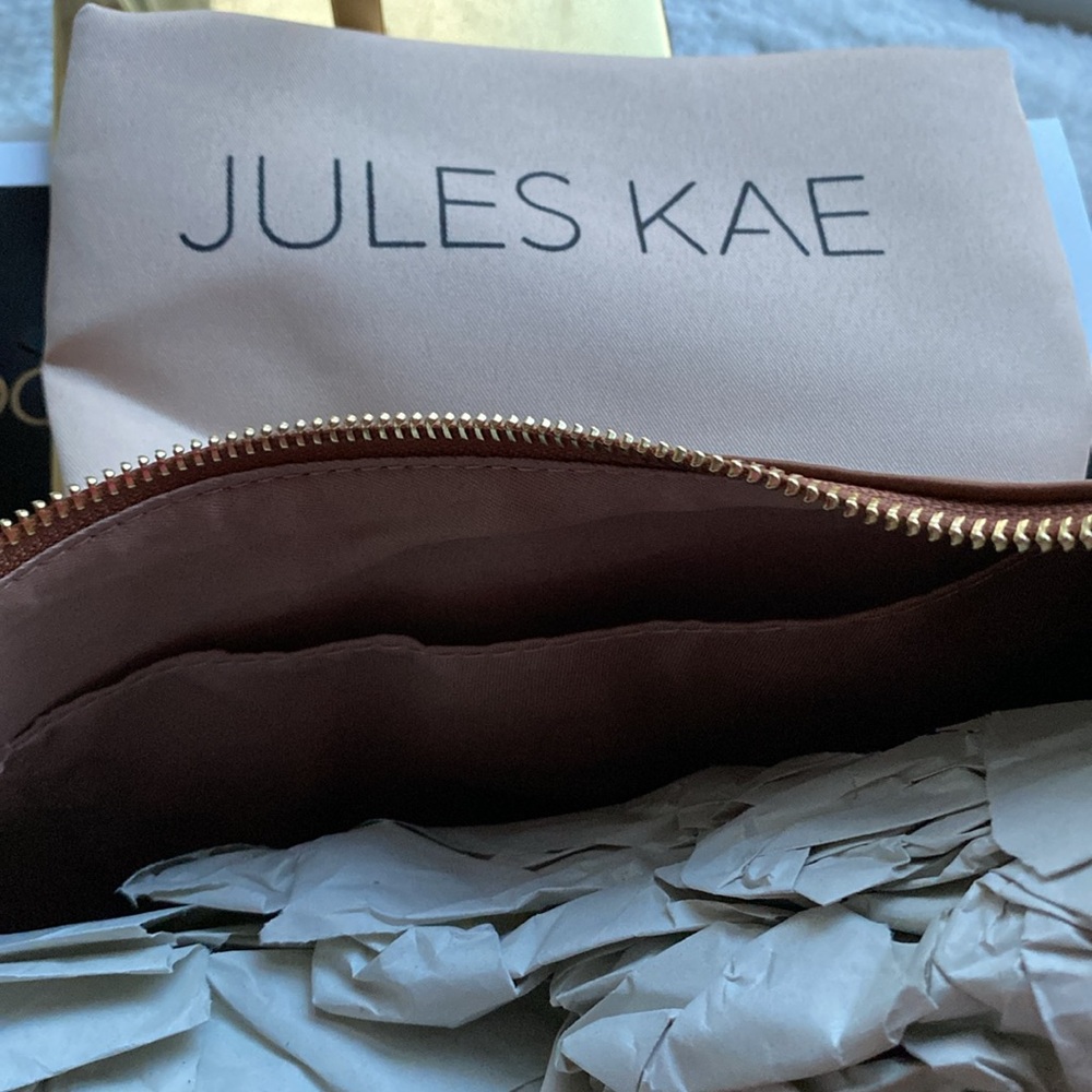 Jules Kae NWT Rare Zola Vegan Leather Bag in Cognac - sold out online!!! - Picture 13 of 13